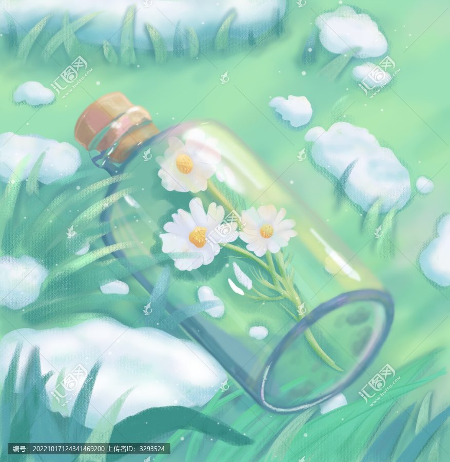 瓶中雛菊