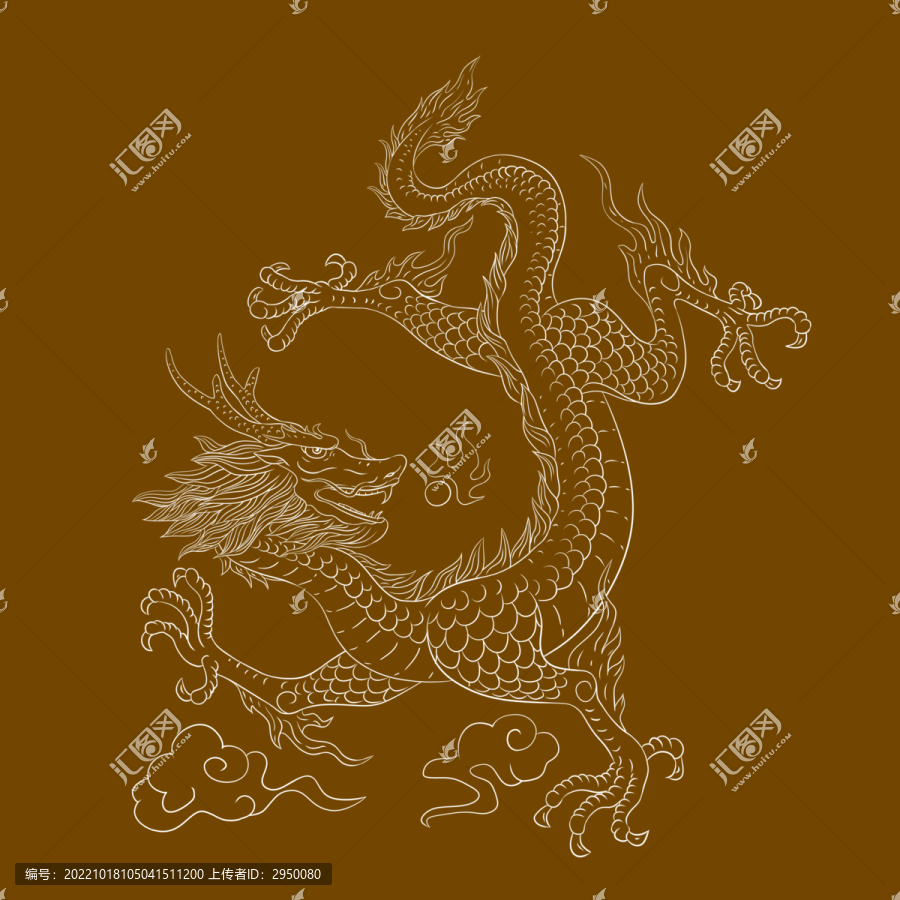 龍線稿