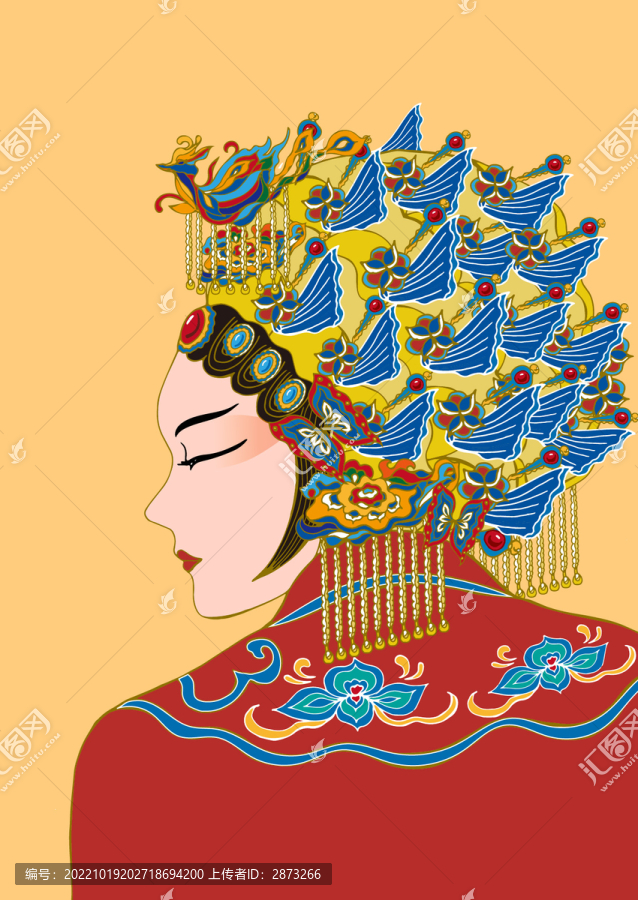 戲曲人物貴妃旦角