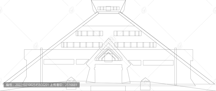 河南博物館線稿