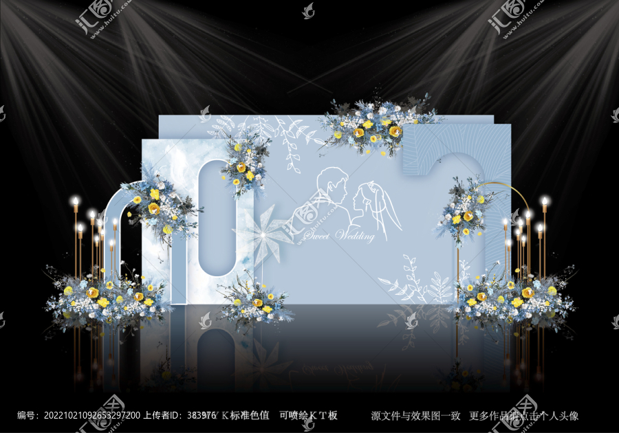 藍(lán)色婚禮效果圖