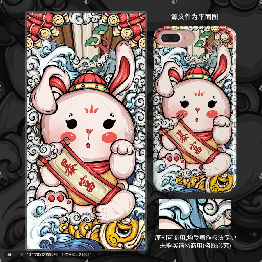 兔年國潮插畫