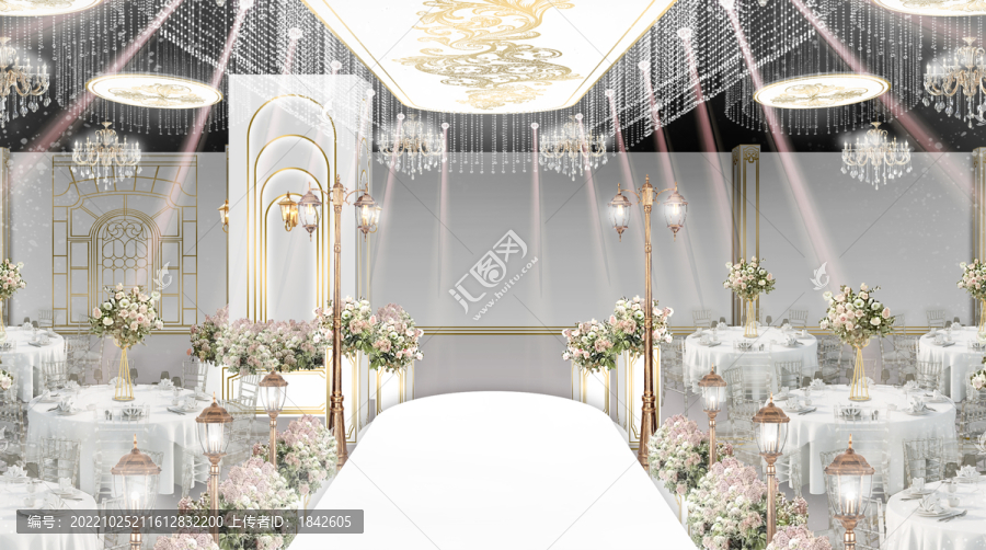 小香風(fēng)風(fēng)格婚禮新娘出場背景