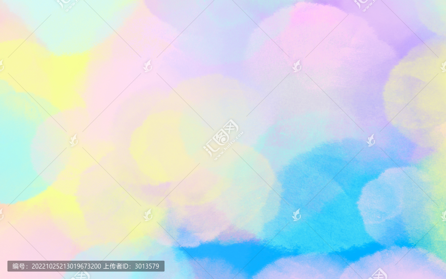 清新水彩筆刷暈染彩色光效背景