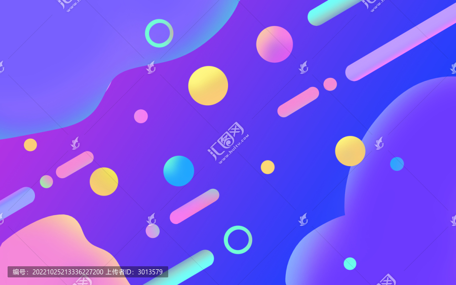 炫彩時(shí)尚抽象漸變波普電商背景