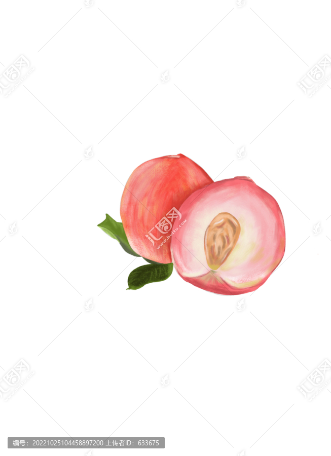 桃子插畫