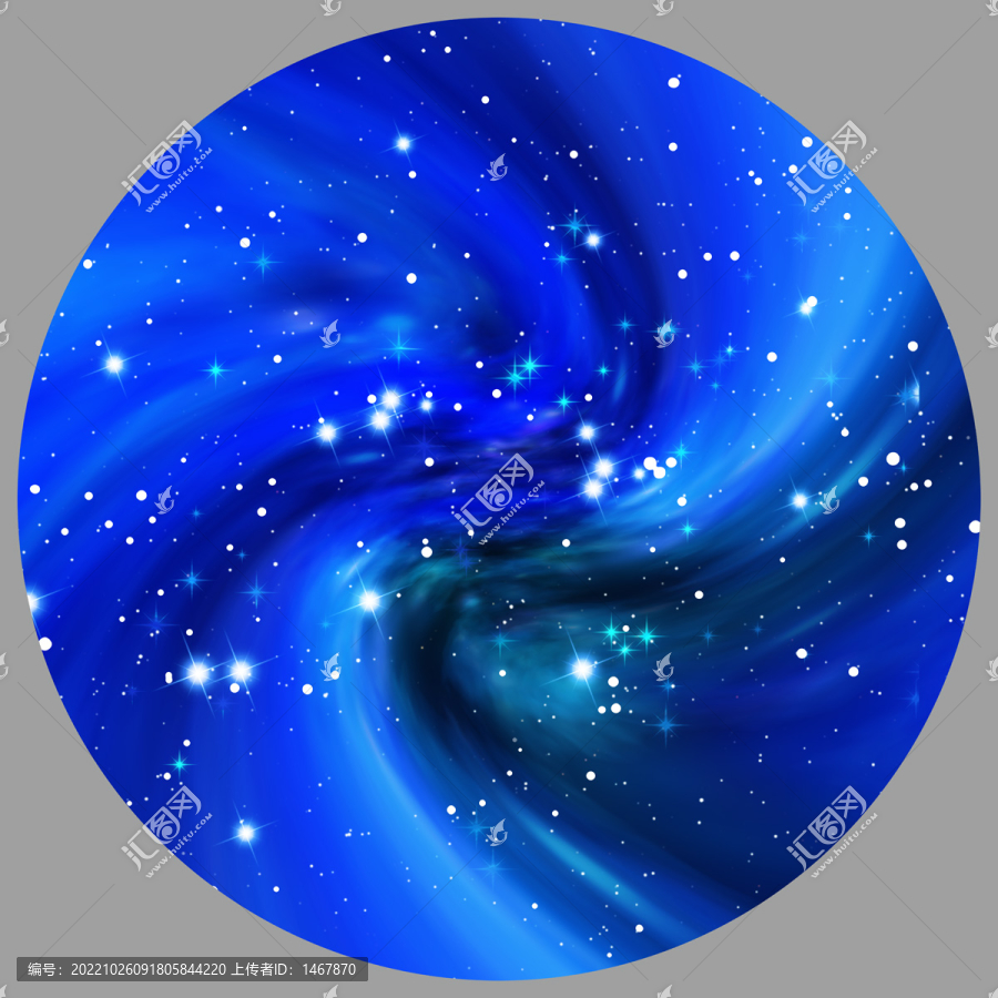 藍色星空裝飾