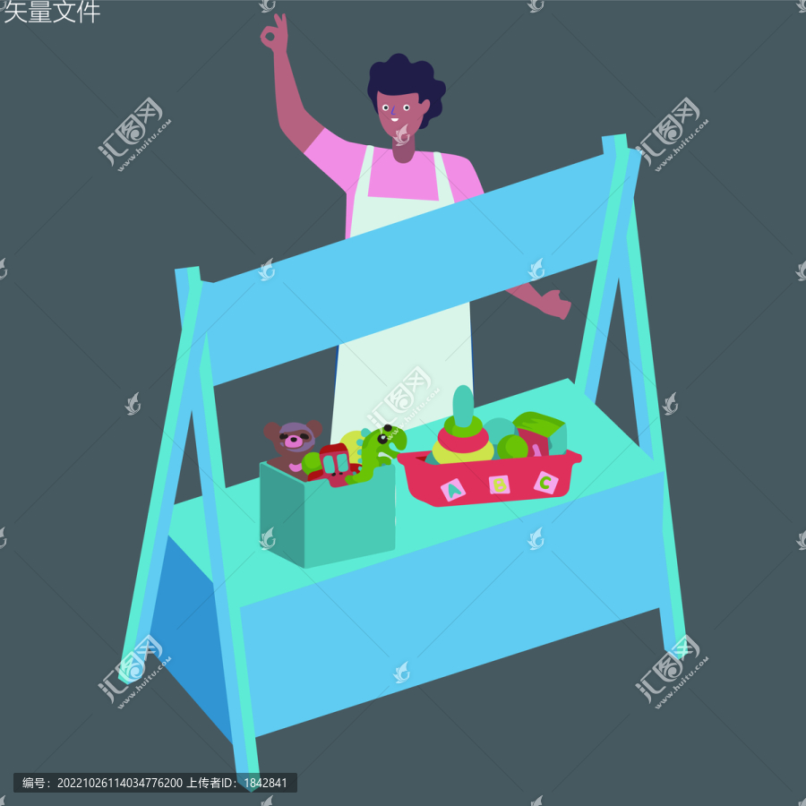 擺攤車素材