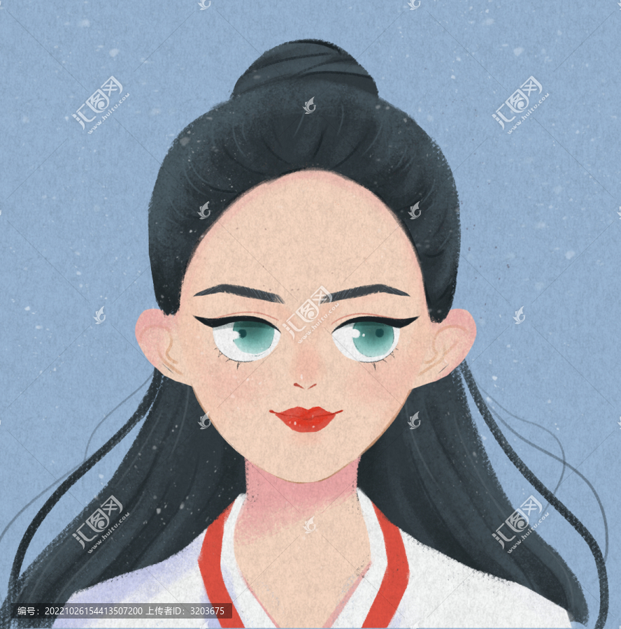 古風(fēng)女子手繪頭像