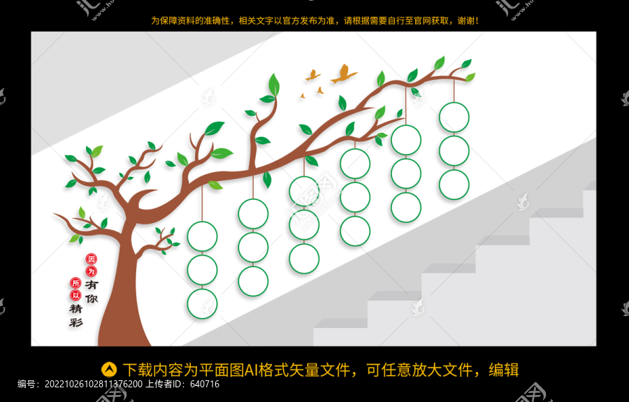 幼兒園樓梯照片墻