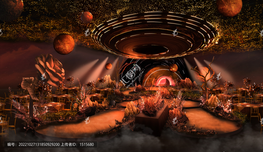 火星宇宙婚禮效果圖