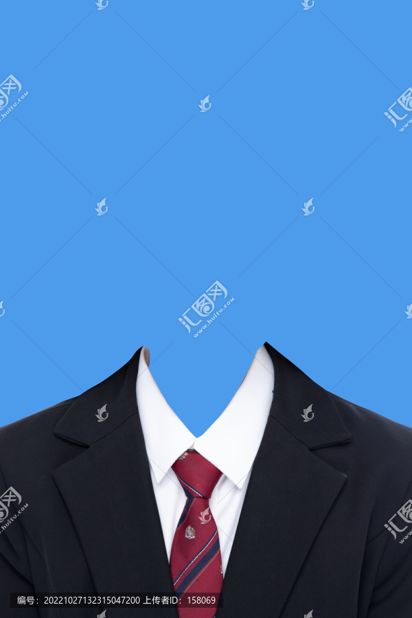 紅領(lǐng)帶西裝模板