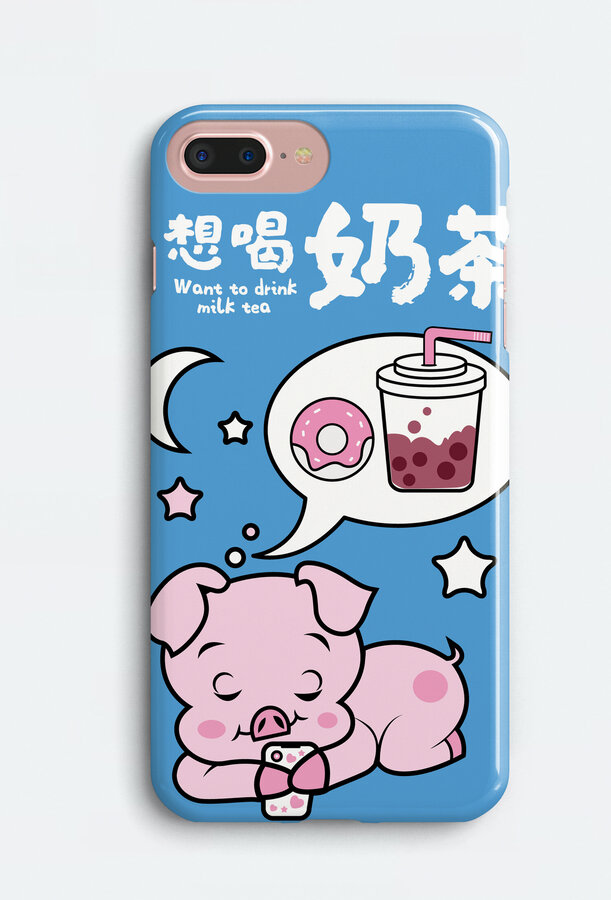 原創(chuàng)手繪可愛(ài)小豬