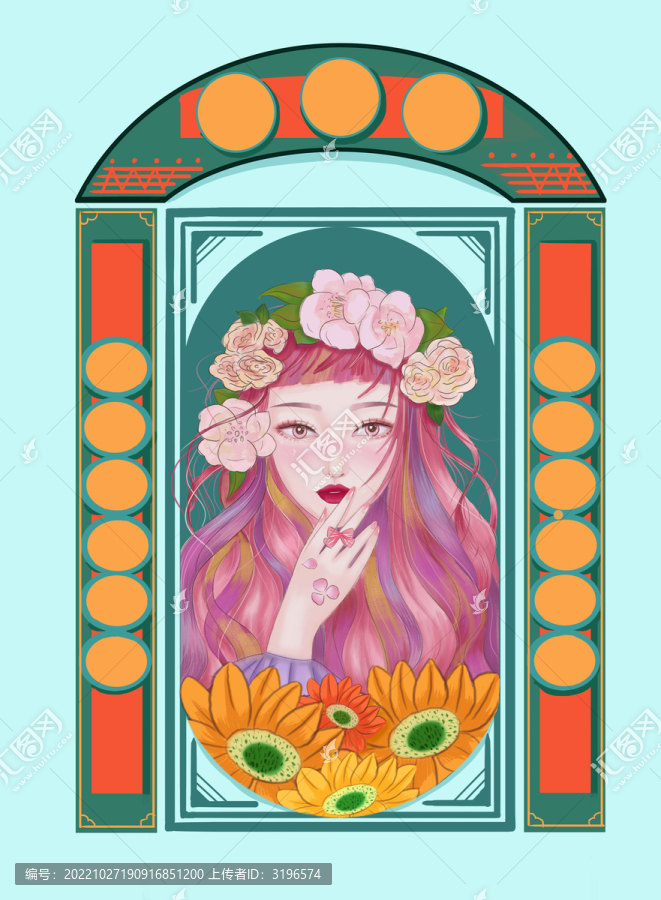 鮮花美人