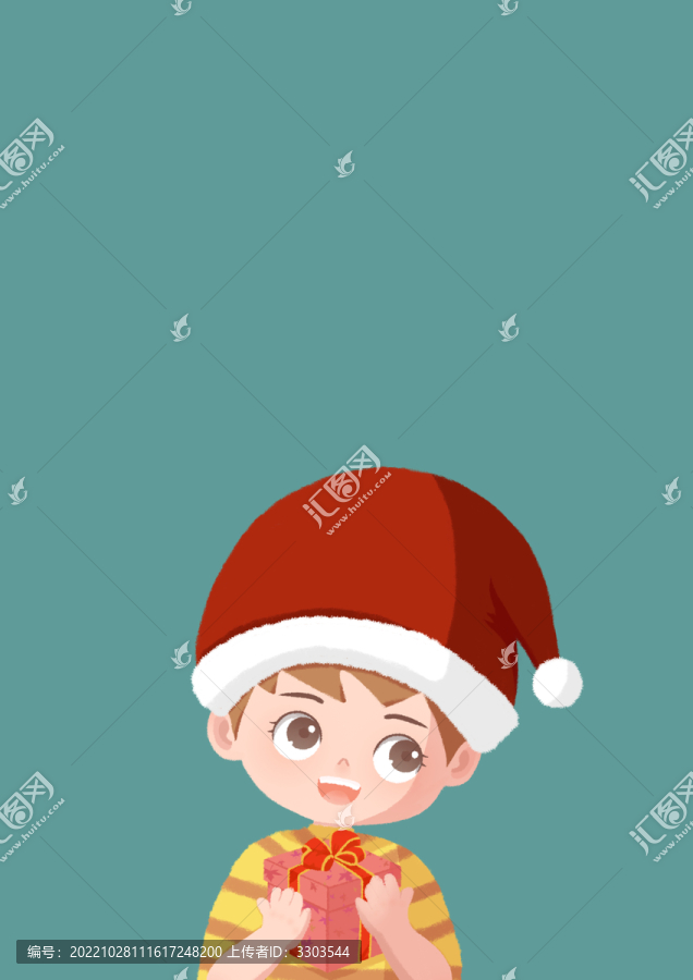 圣誕節(jié)的小男孩