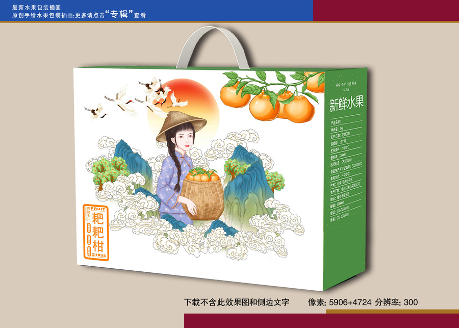 春見包裝插畫