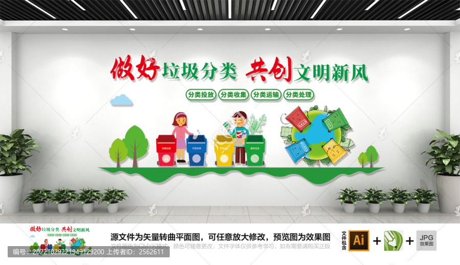 垃圾分類環(huán)境保護文化墻