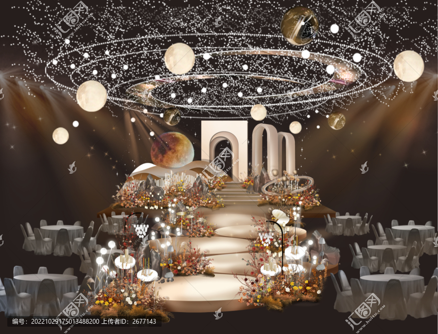 星空婚禮效果圖