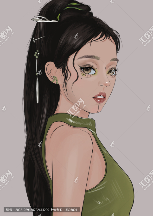 綠色御姐