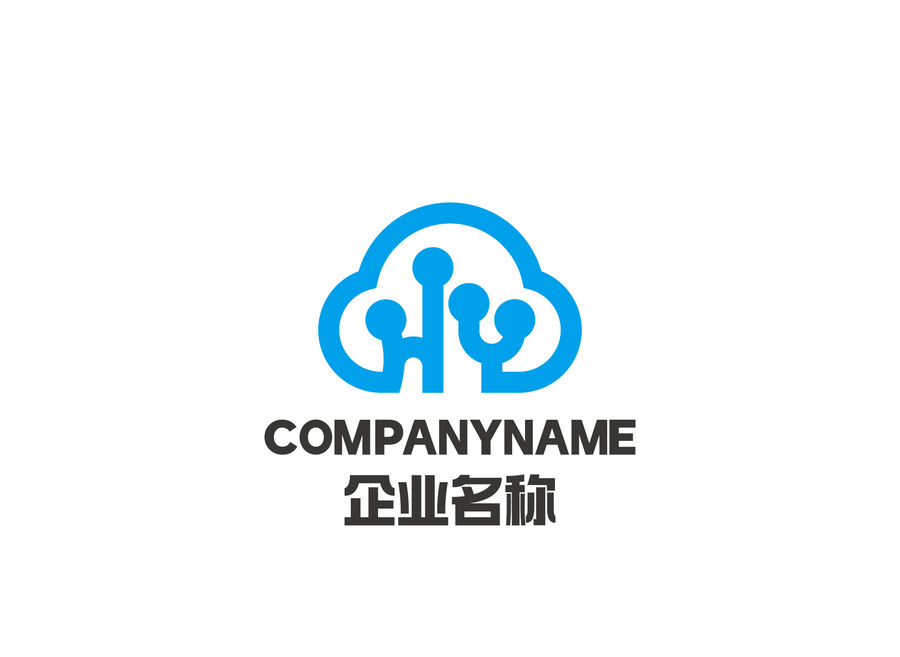 HY字母標志云朵智慧云標志