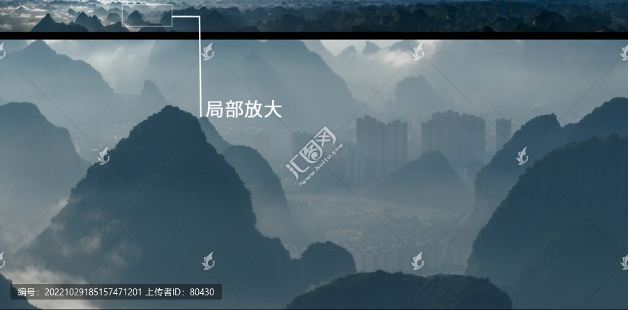 廣西丘陵航拍全景