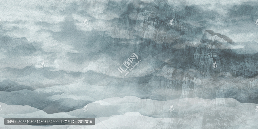 抽象大氣山水