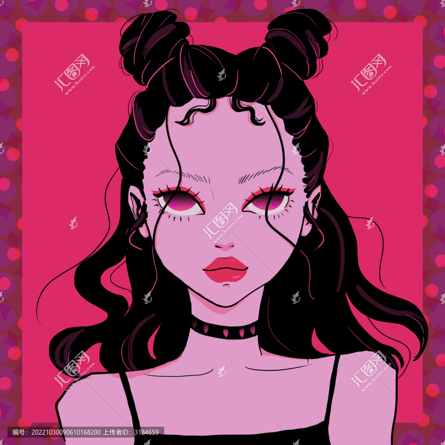 INS潮流女生頭像