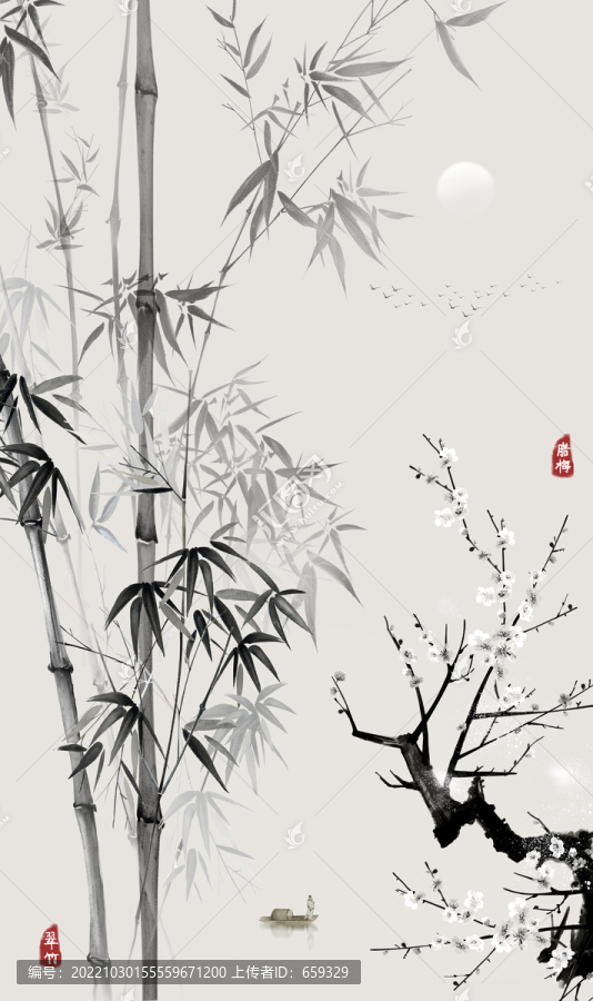 臘梅翠竹