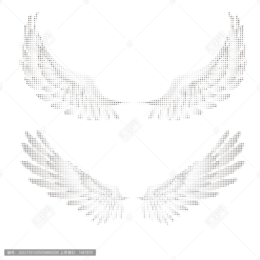 翅膀藝術鏤空