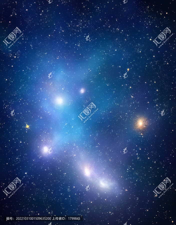 星空星云夢幻天空背景墻壁畫