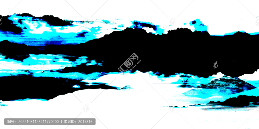 時尚水墨山水