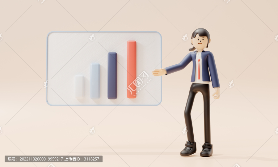 3d卡通人物介紹屏幕
