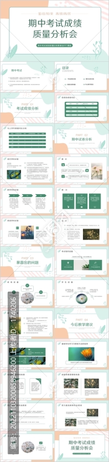簡約期中考試成績分析會PPT
