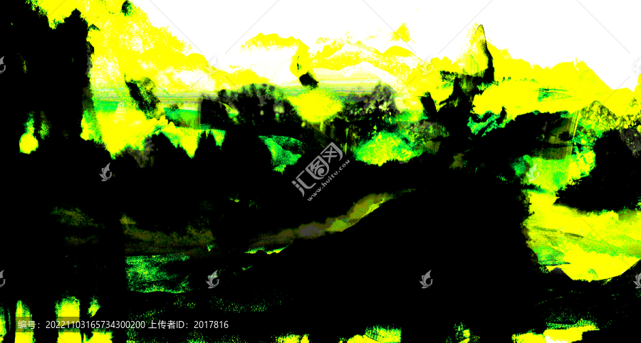 黃色山水