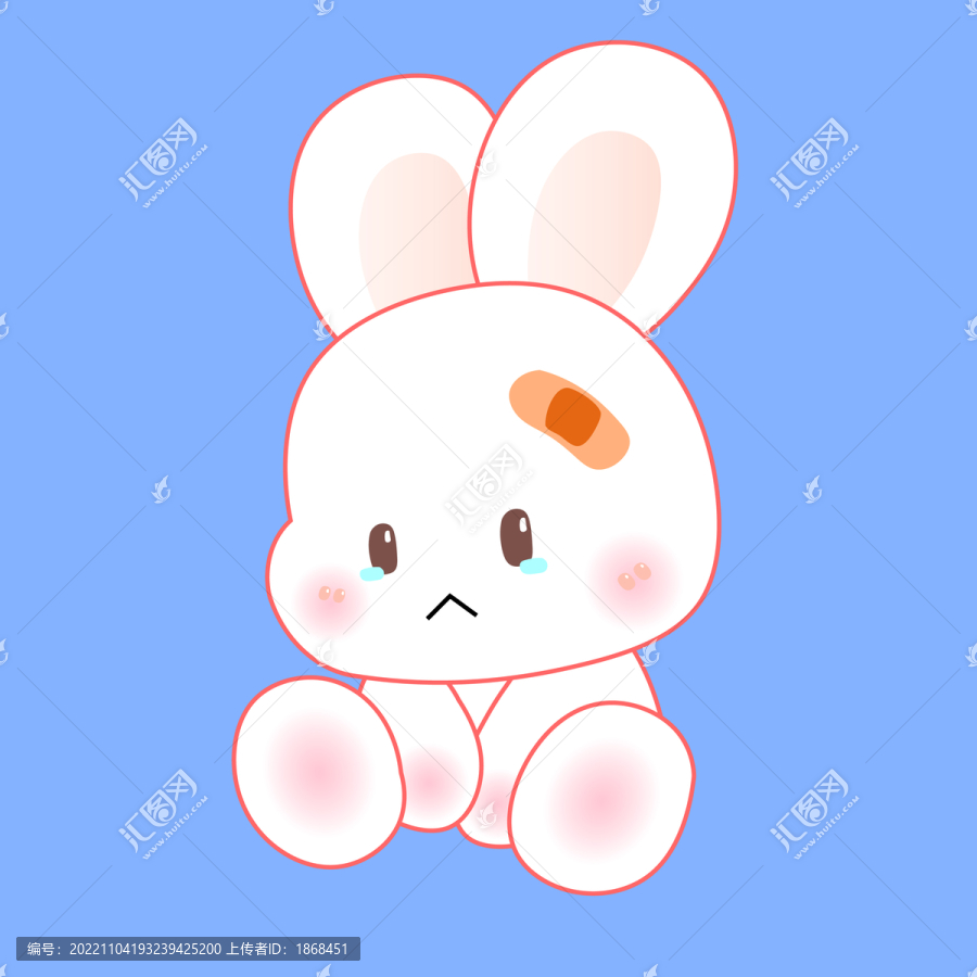 委屈的小兔子
