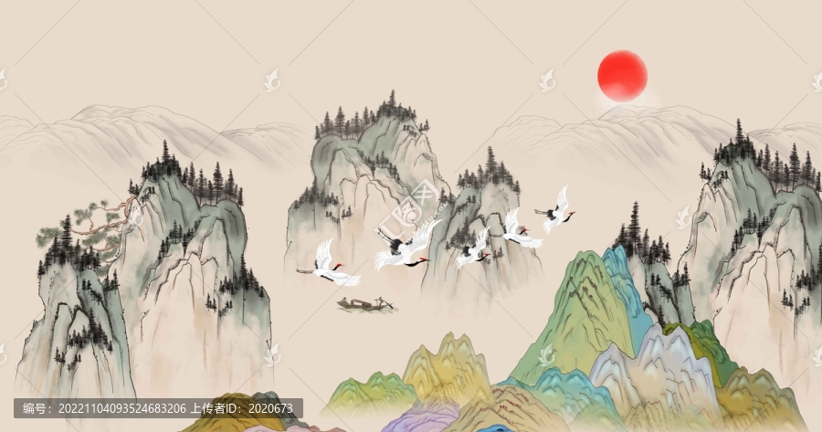 新中式山水畫