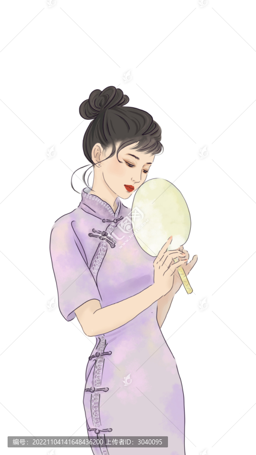 國(guó)風(fēng)旗袍人物