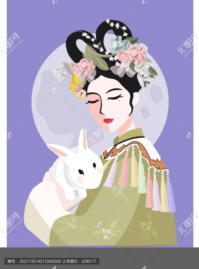 手繪矢量中秋節(jié)素材