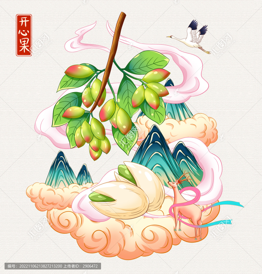 開心果插畫手繪