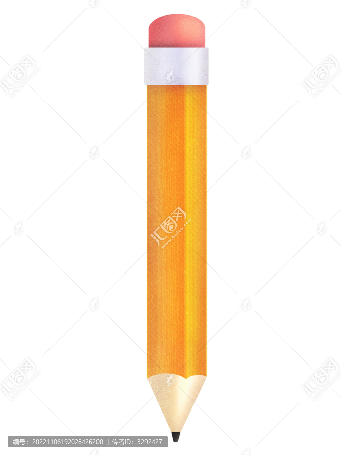 黃色卡通鉛筆