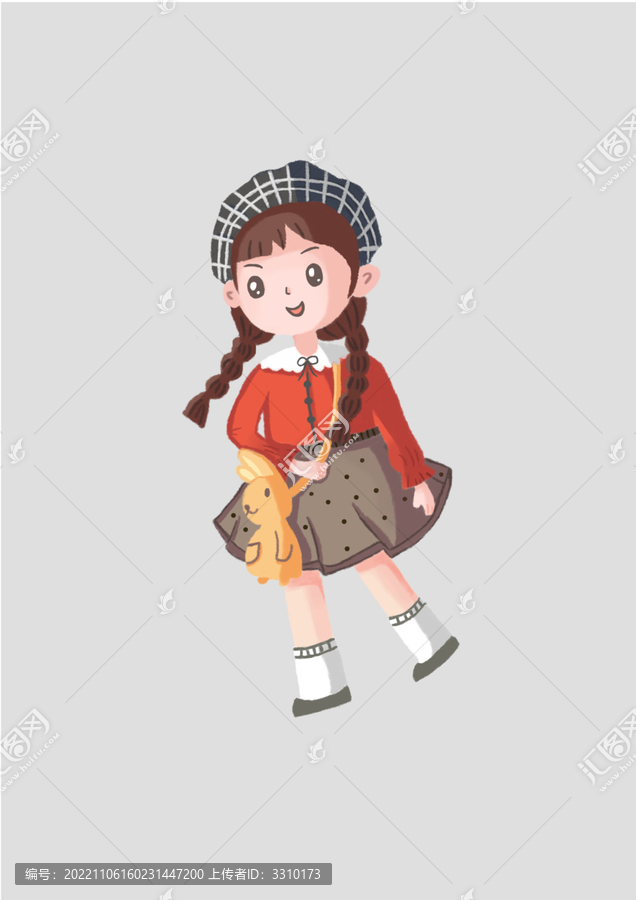 帽子女孩
