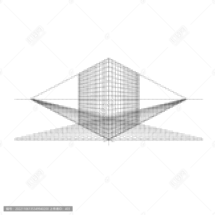 圓點(diǎn)透視鏤空?qǐng)D案