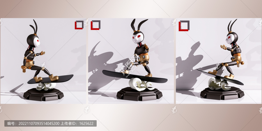 滑雪兔
