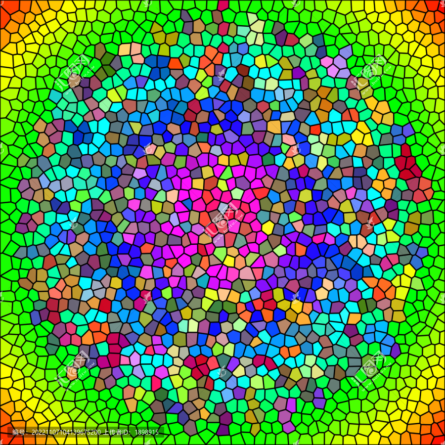 彩色玻璃圖