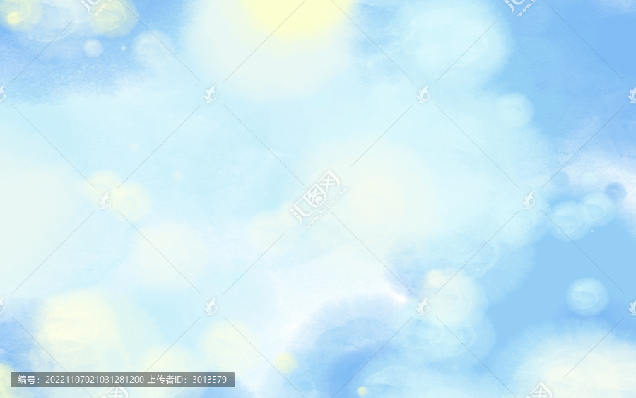 清新水彩水墨暈染筆刷抽象背景