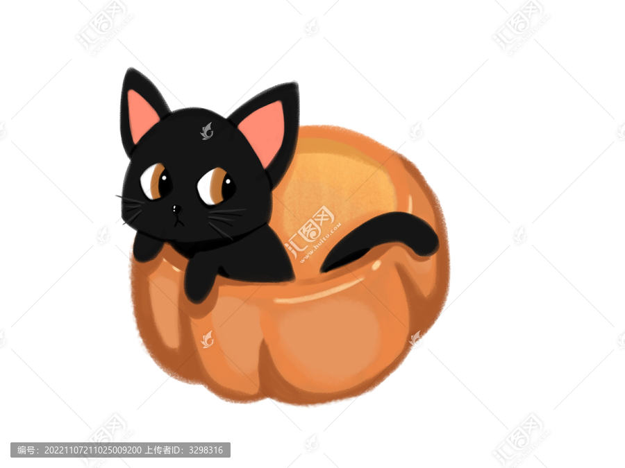 萬圣節(jié)南瓜糖果蝙蝠貓