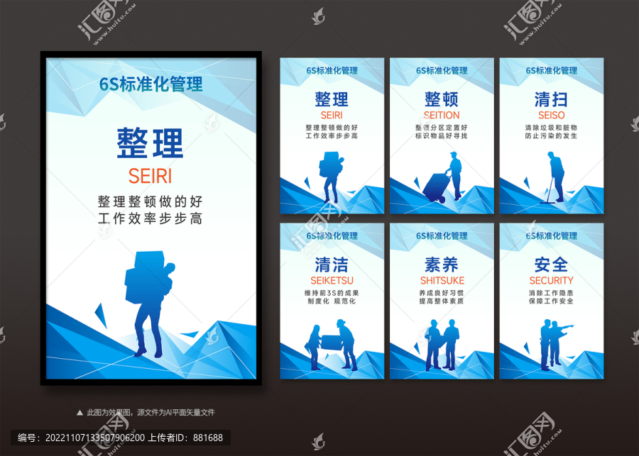 6S標準化管理制度展板