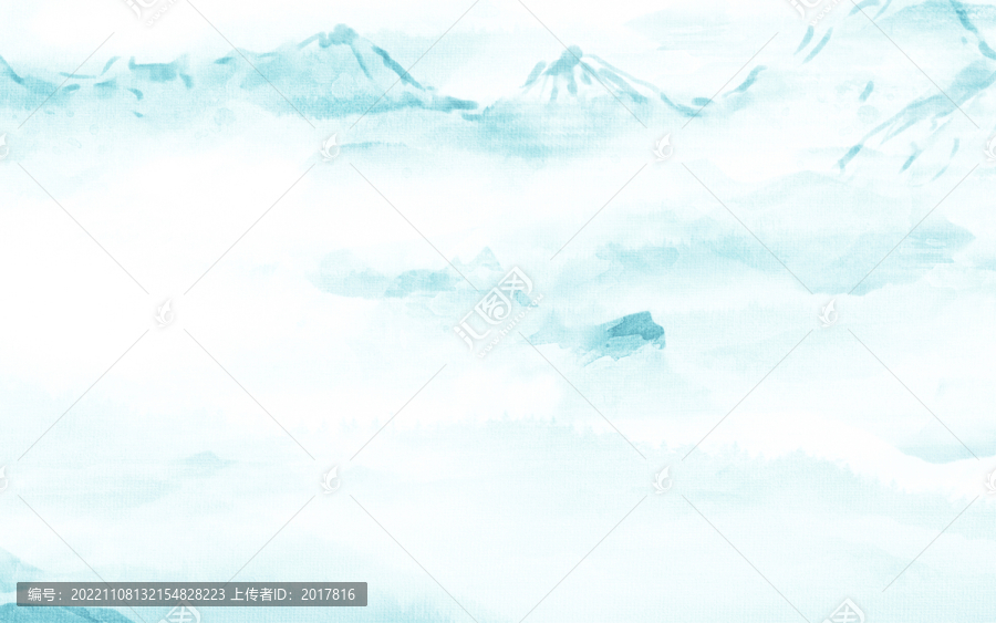 高清抽象時(shí)尚藍(lán)色山水