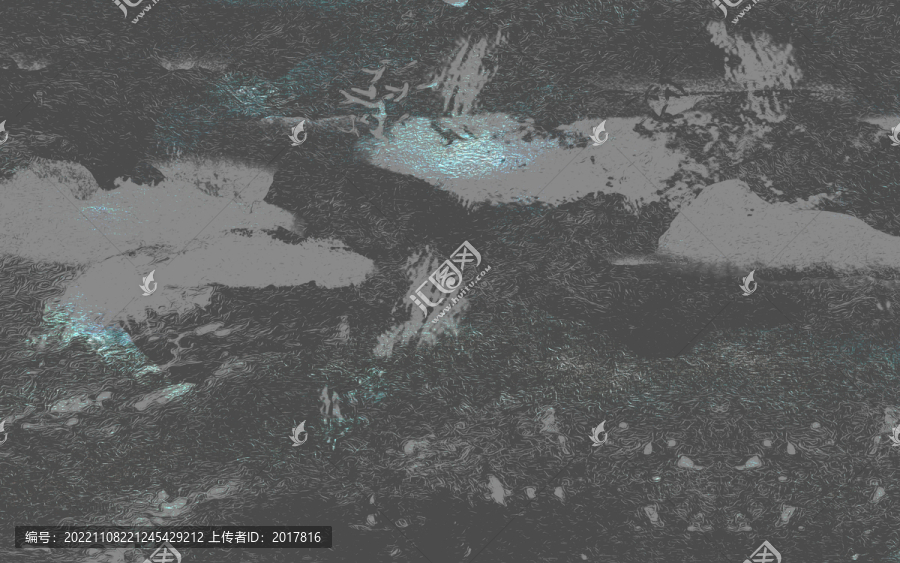 簡約抽象嗎新中式大氣簡約山水