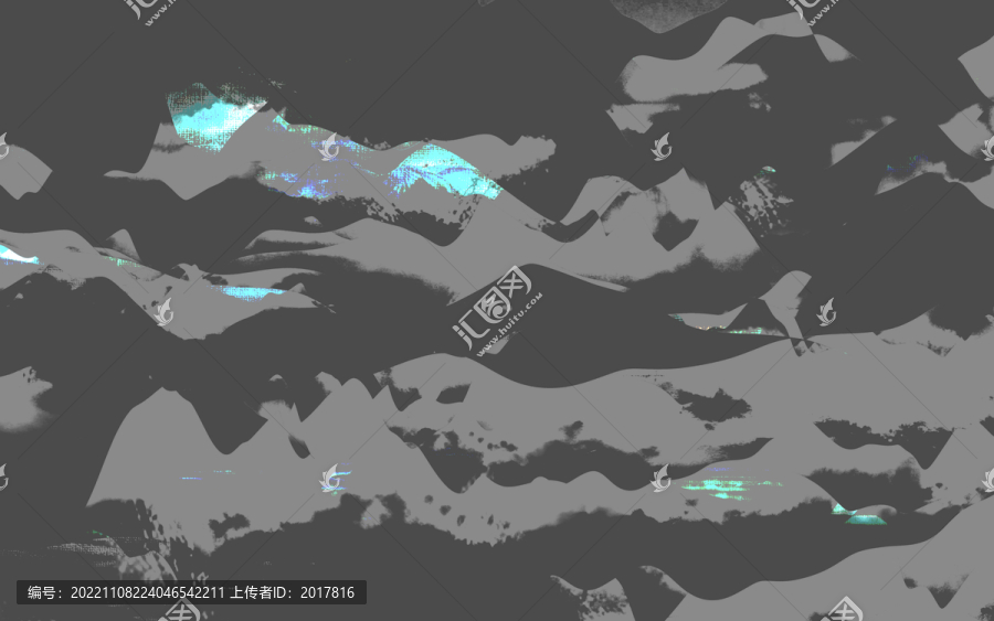 简约抽象吗新中式大气简约山水